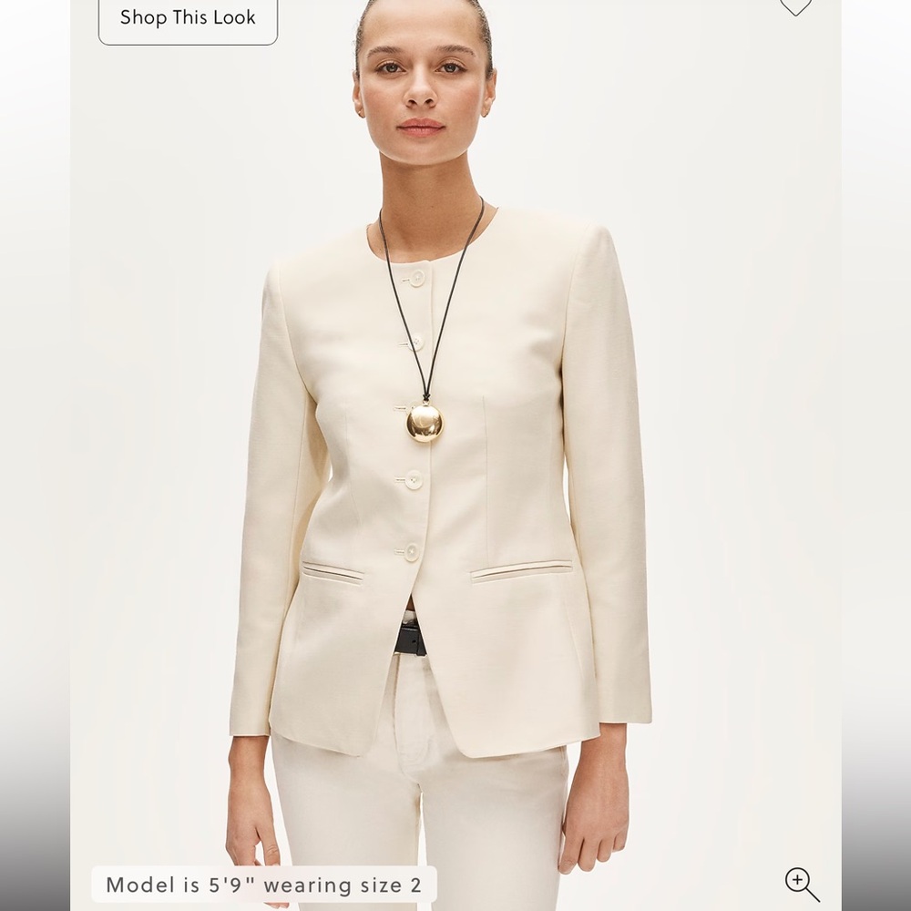 J crew Margeaux lady jacket in Gramercy linen blend NWT sz 2